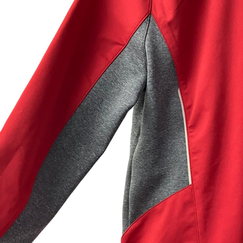 NWT Cutter & Buck CB WeatherTec Windbreaker Full Zip Jacket Mens Medium Red Gray - Picture 4 of 13